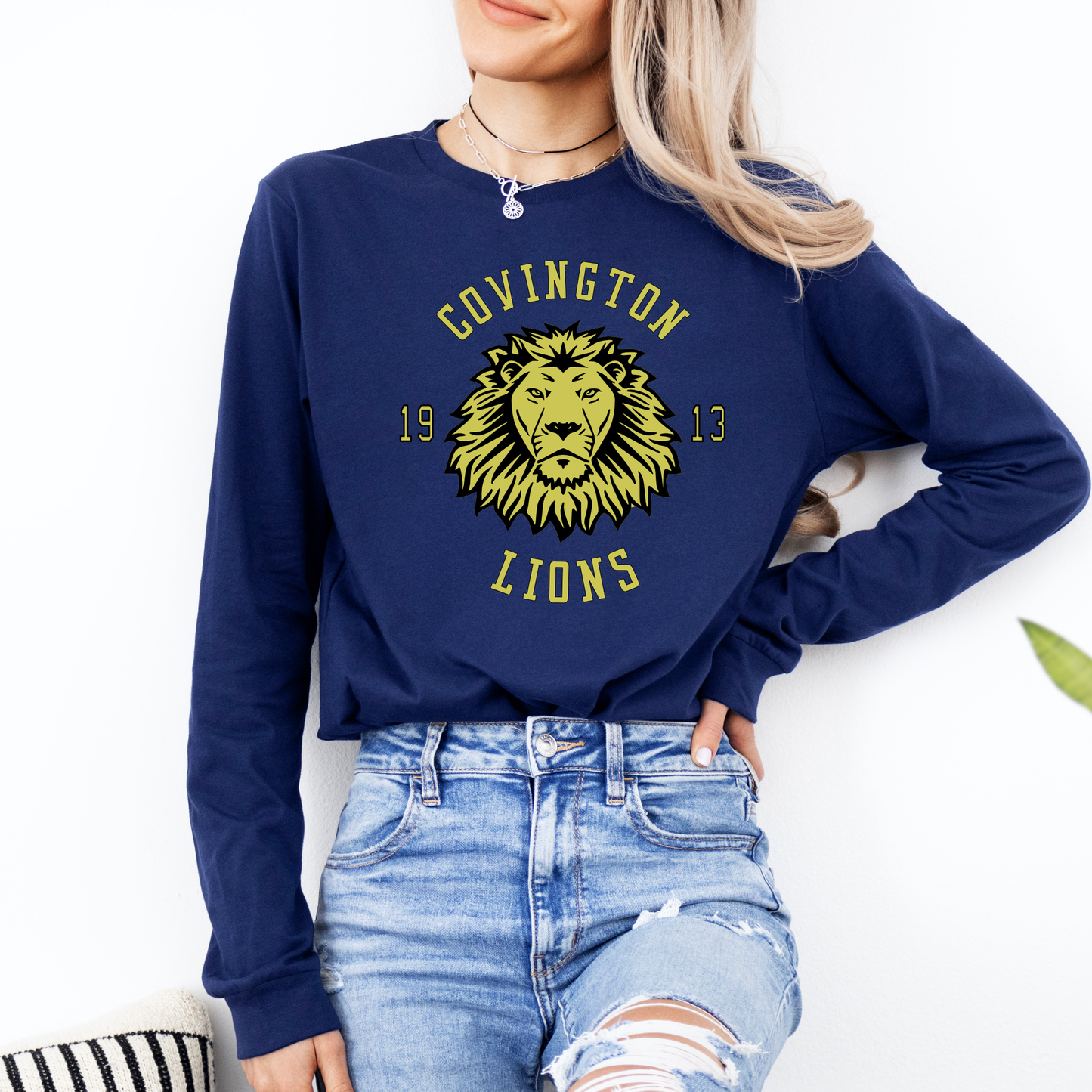 1913| Covington High | Lions | B&C Long Sleeve