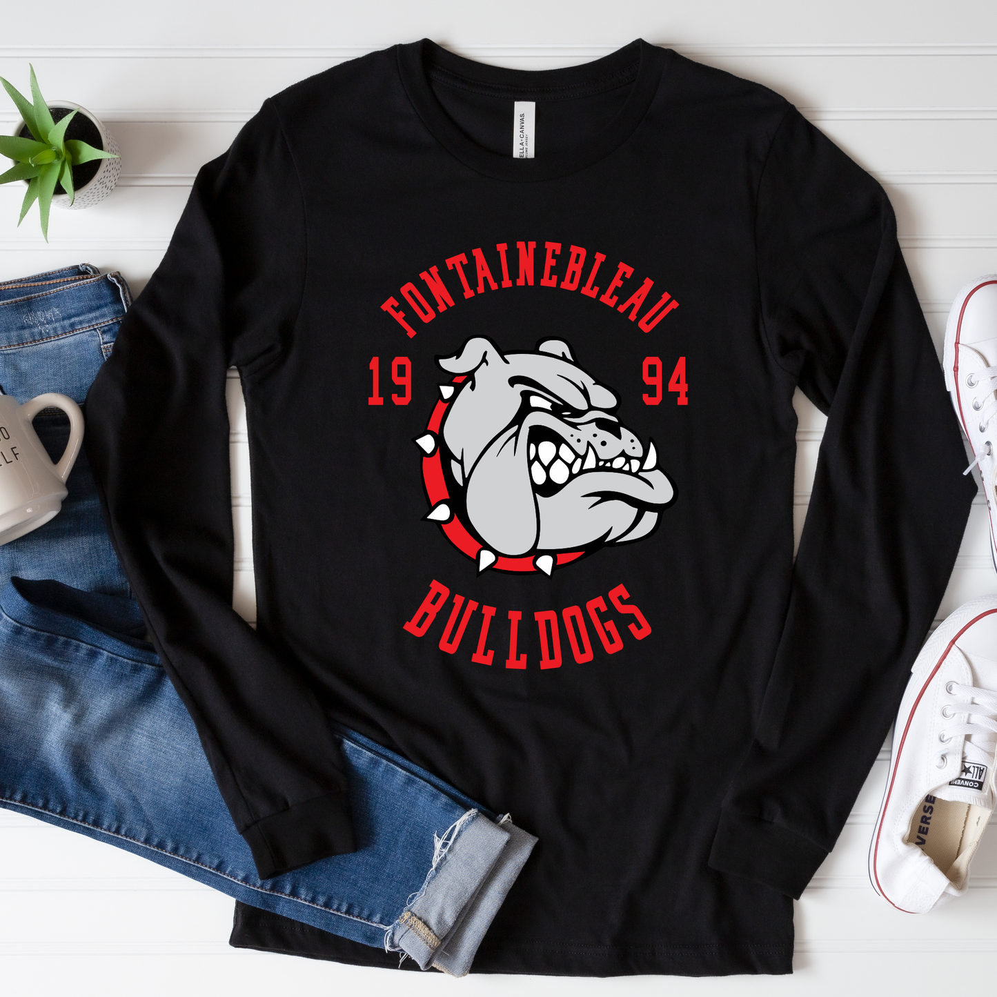 1994| Fontainebleau High | Bulldogs | B&C Long Sleeve