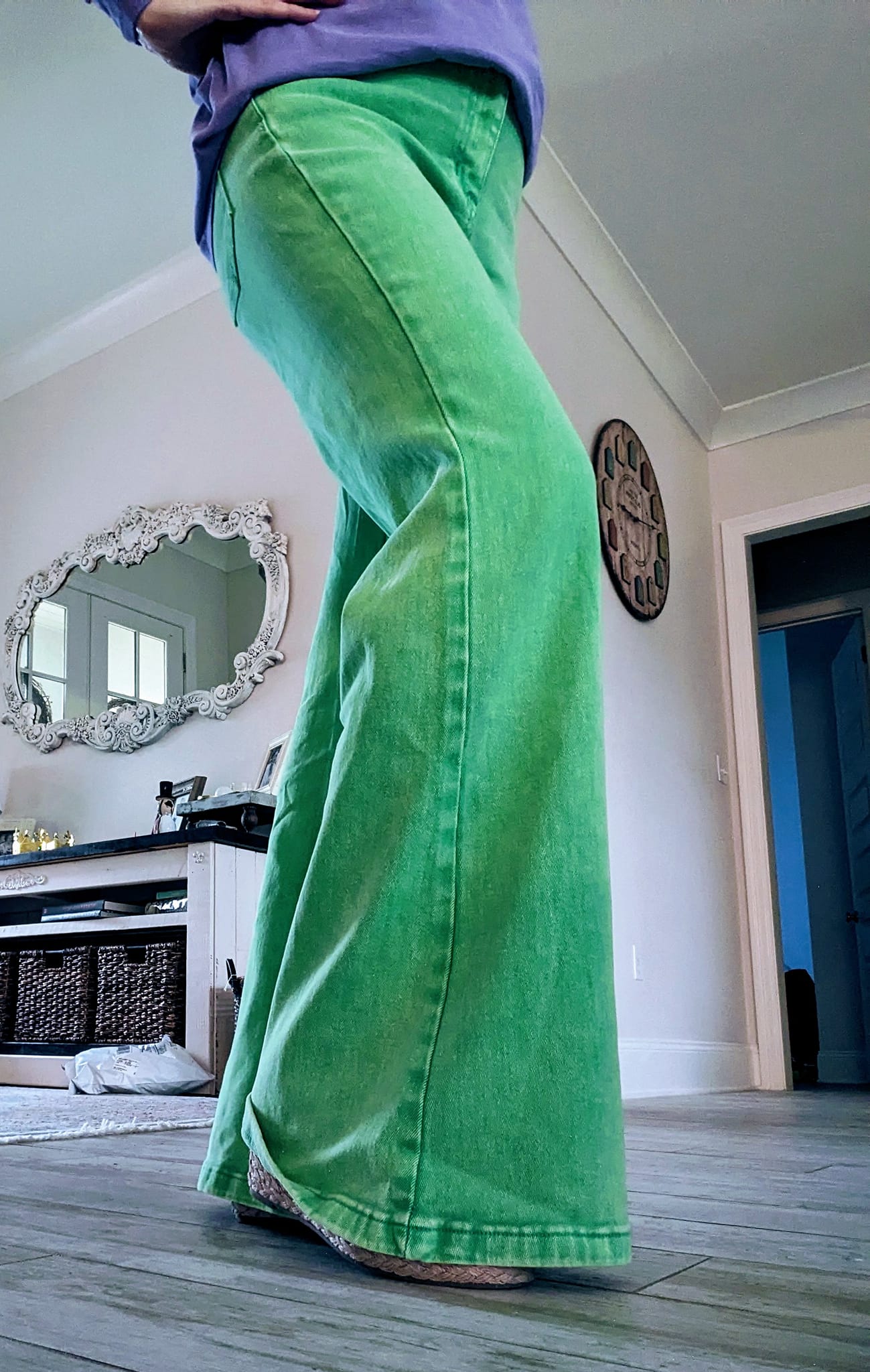 Green  A Washed Twill Pant | St. Patrick's Day | Mardi Gras | Easter | Christmas