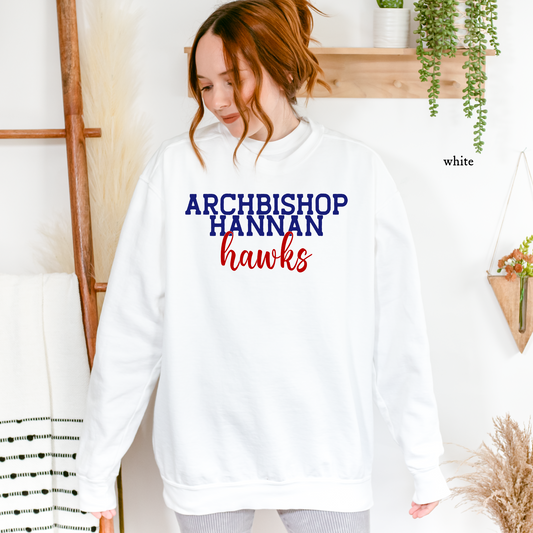 Archbishop Hannan | Hawks | Hannan High | Comfort Colors Sweatshirt