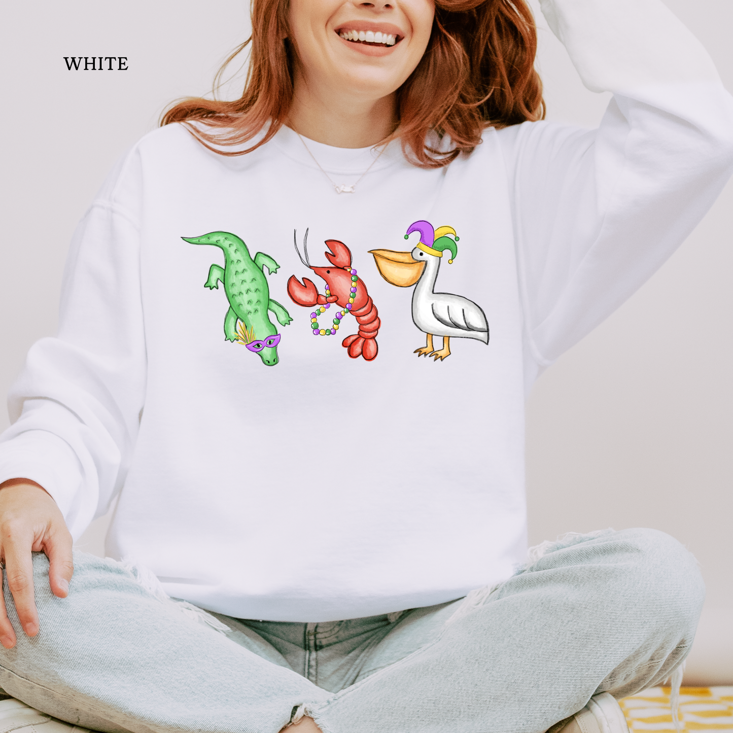 Mardi Gras Cajun Trio | Sweatshirt | Comfort Colors