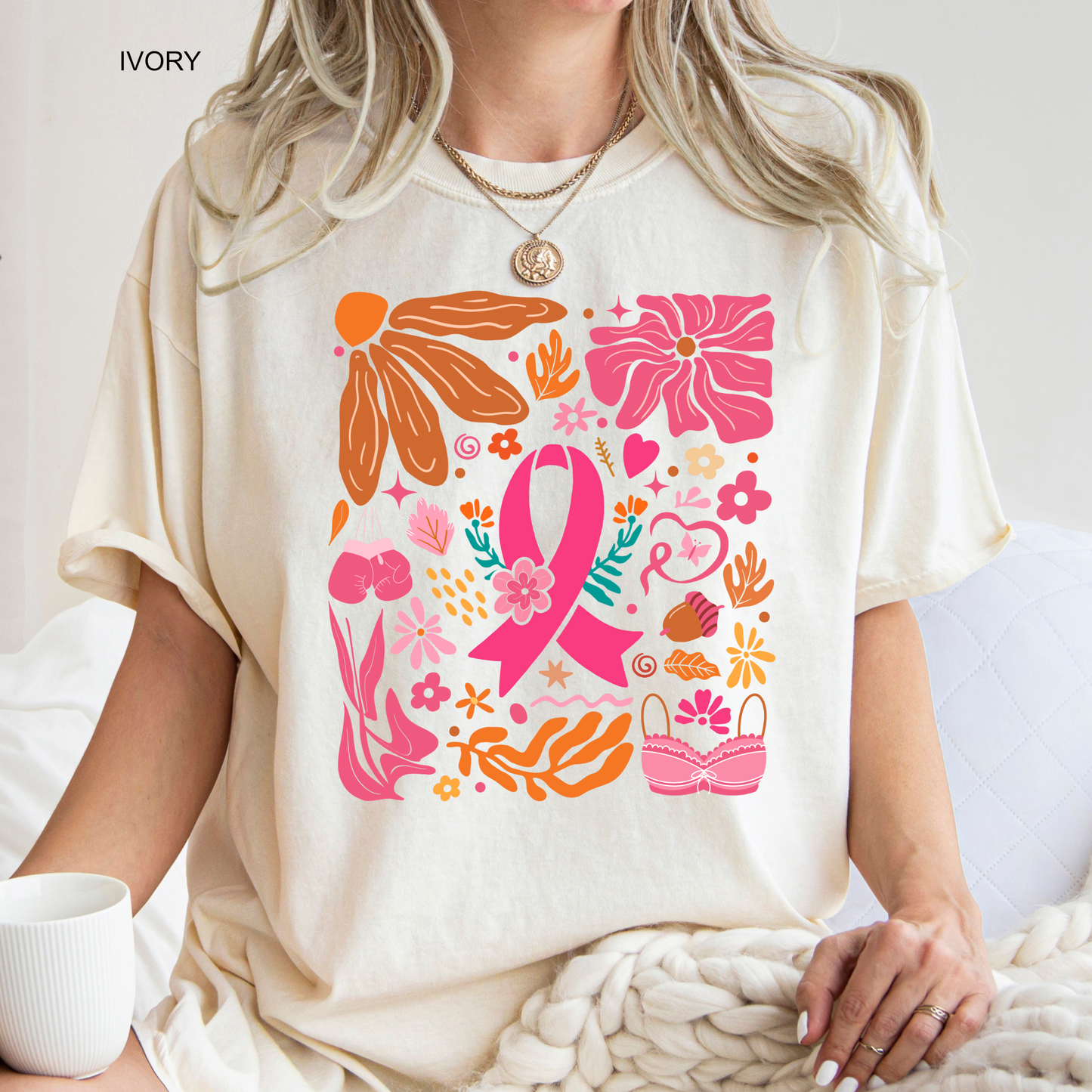 Pink Flowers | Pink Ribbon | Breast Cancer Awareness | Pink Out | Breast Cancer Survivor