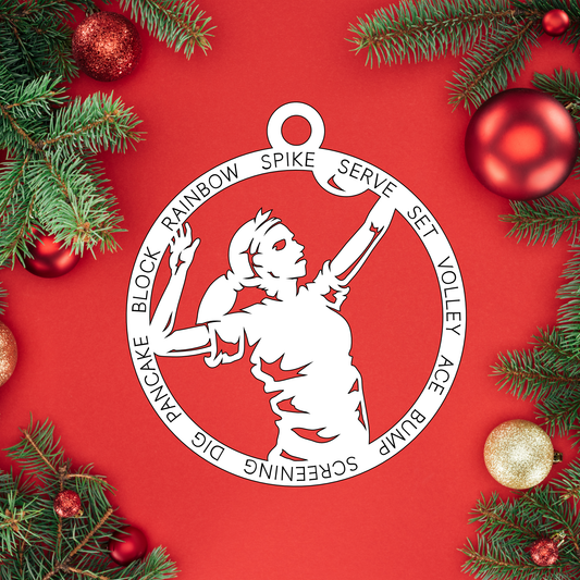 Female Volleyball | Christmas Ornaments