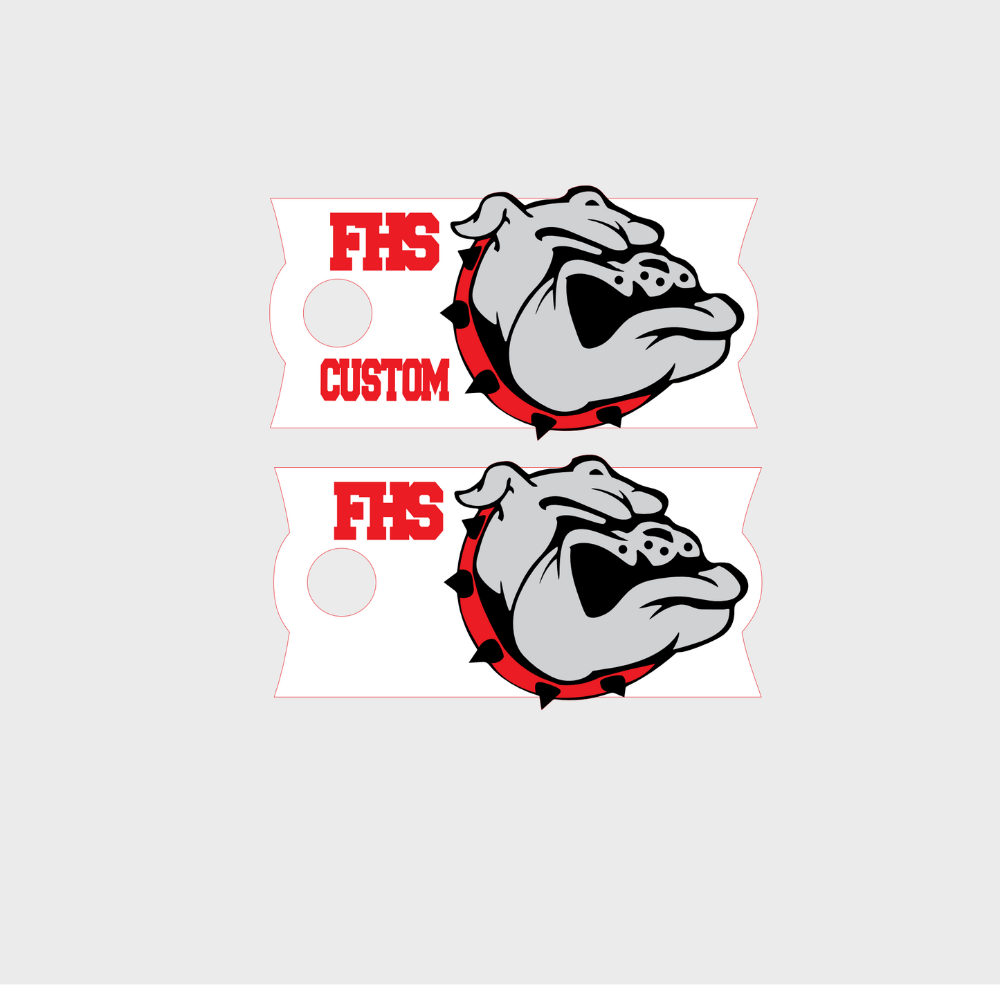 Fontainebleau High School Cup Topper | Dawgs | Bulldogs | Cup Topper | Quencher H2.0 (Design concept)