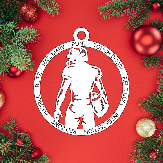 Custom Football | Christmas Ornaments