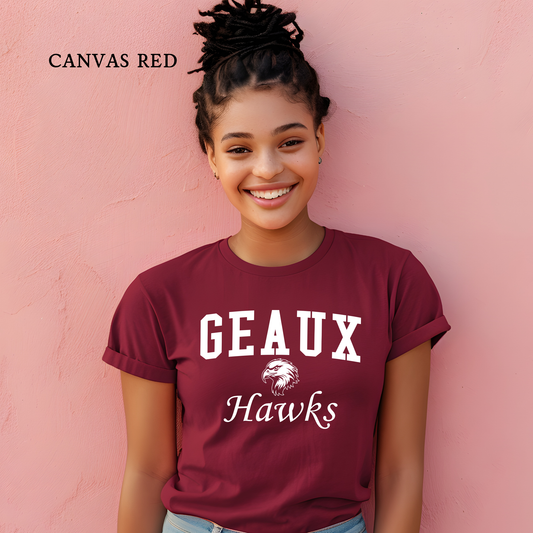 Geaux Hawks Tee | Archbishop Hannan | Hawks | Hannan High | Custom School Spirit Wear