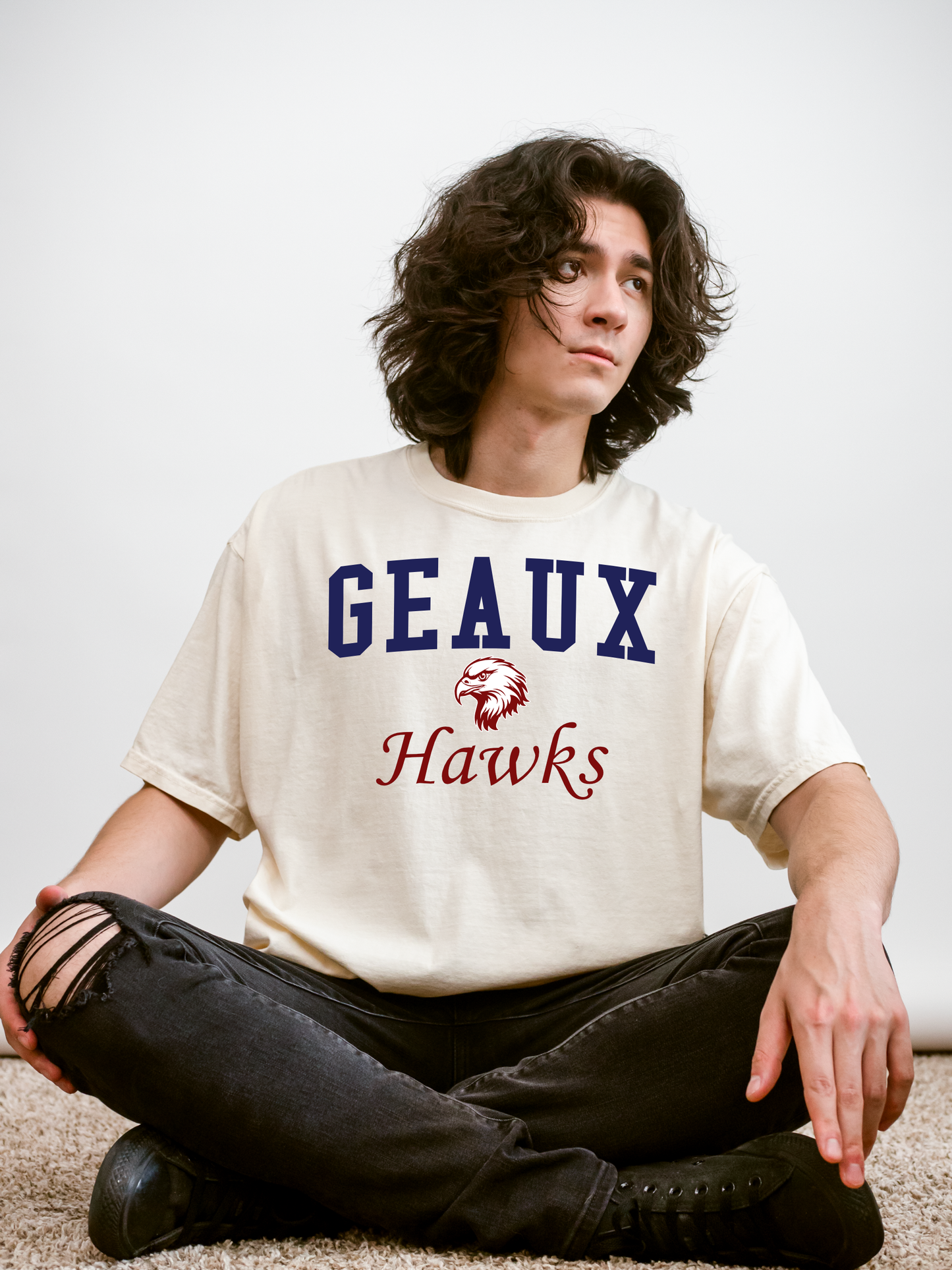 Geaux Hawks Tee | Archbishop Hannan | Hawks | Hannan High | Custom School Spirit Wear