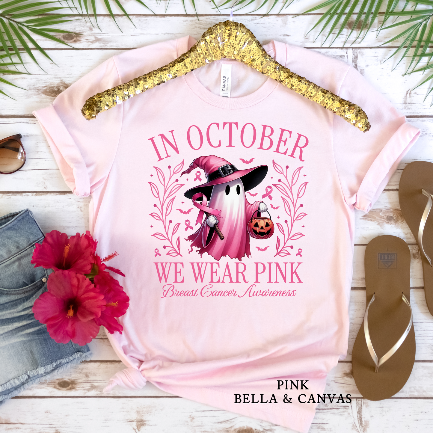 Ghost We Wear Pink in October | Halloween | Breast Cancer Awareness | Breast Cancer Survivor