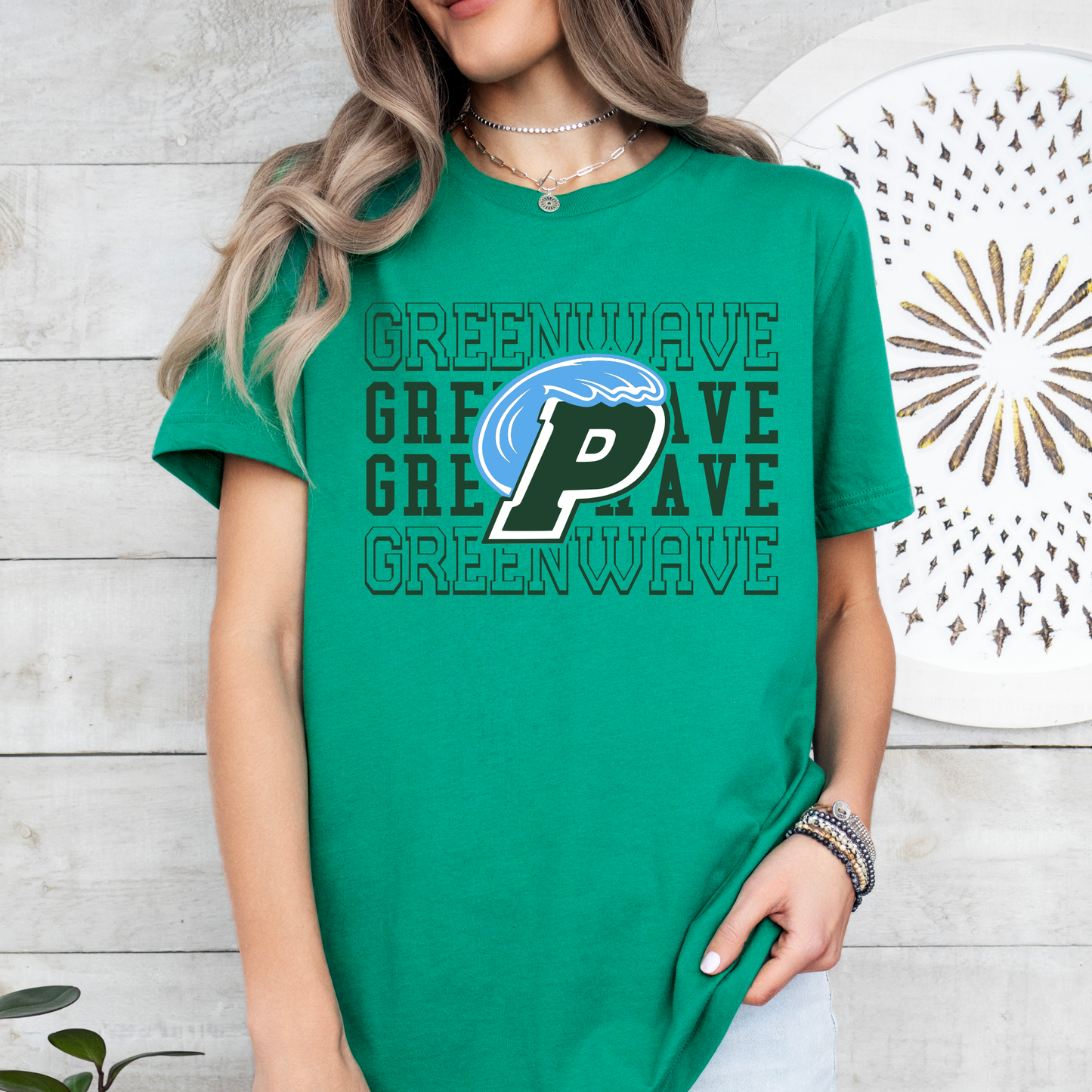 Green Wave_Mascot | Ponchatoula High | Short Sleeve