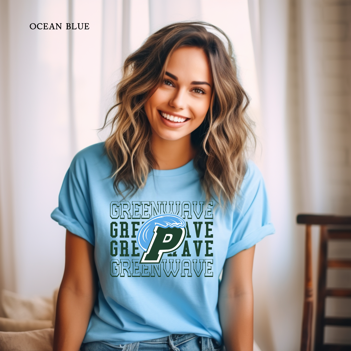 Green Wave_Mascot | Ponchatoula High | Short Sleeve