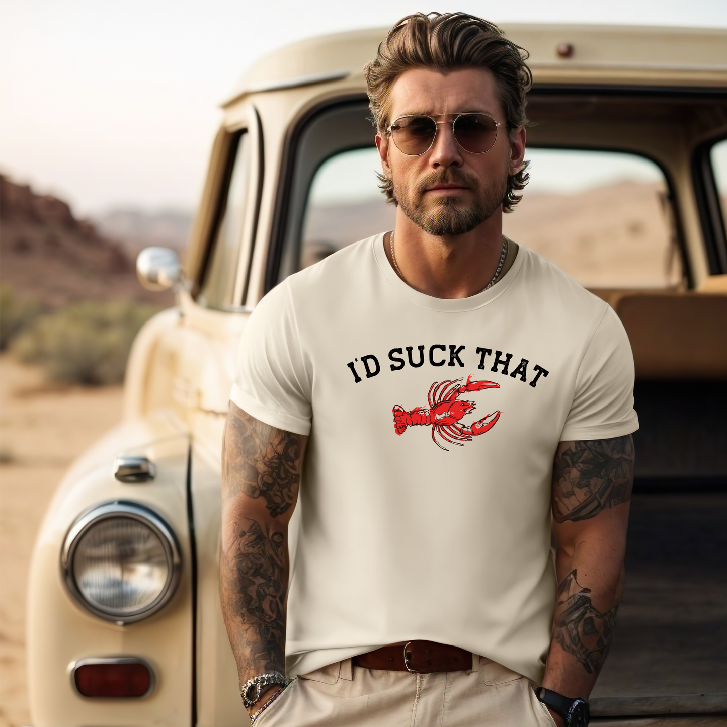 I'd Suck That | Crawfish | Funny Graphic Tee