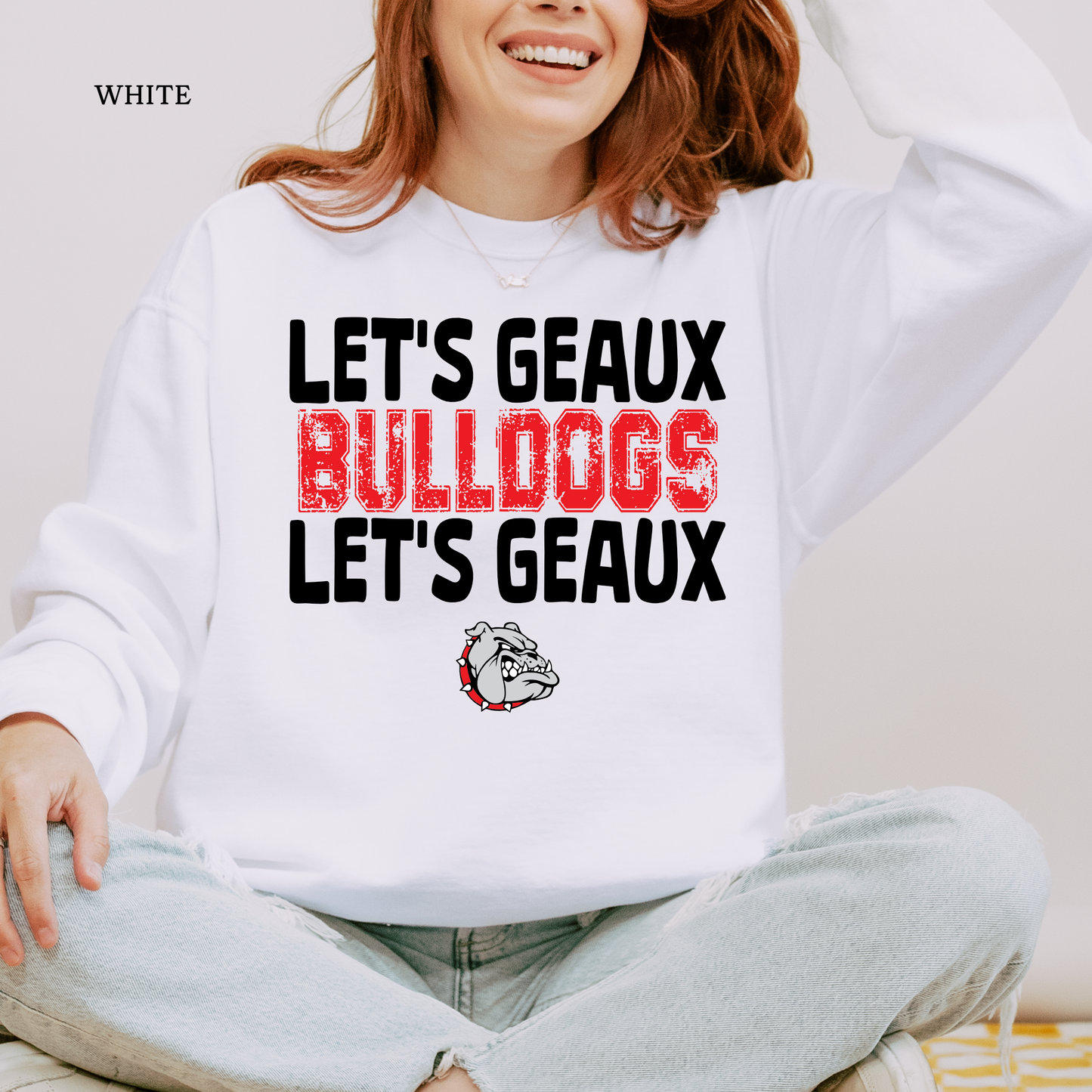 Let's Geaux Bulldogs Let's Geaux | Fontainebleau High | Bulldogs | Dawgs | Comfort Colors Sweatshirt