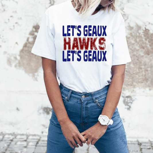 Let's Geaux Hawks | Hannan | Bella & Canvas Unisex Short Sleeve