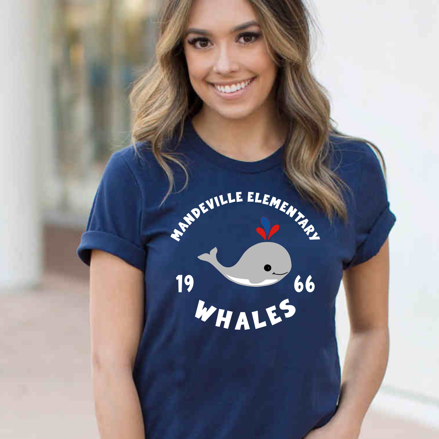 Mandeville Elem. Est Date | Whales | Short Sleeve