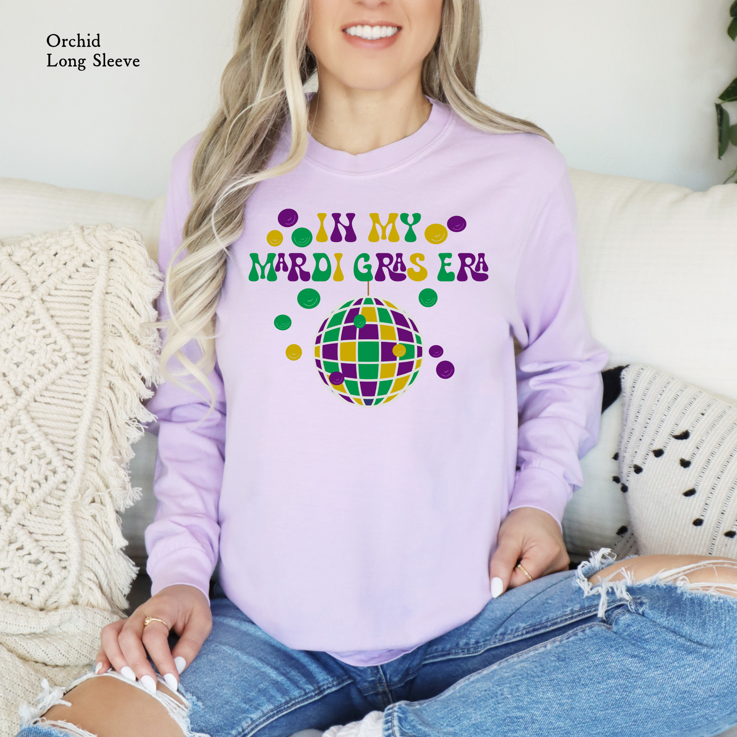 In My Mardi Gras Era | Mardi Gras| Comfort Color Long Sleeve Graphic Tees