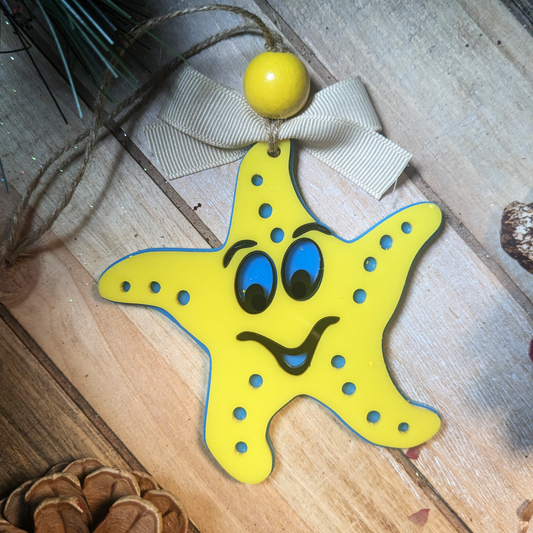 Marigny Elementary Christmas Ornament | Starfish | Handmade | Acrylic