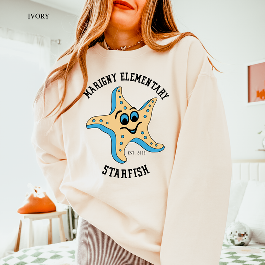 Marigny Elementary | Star Fish | Comfort Colors Sweatshirt