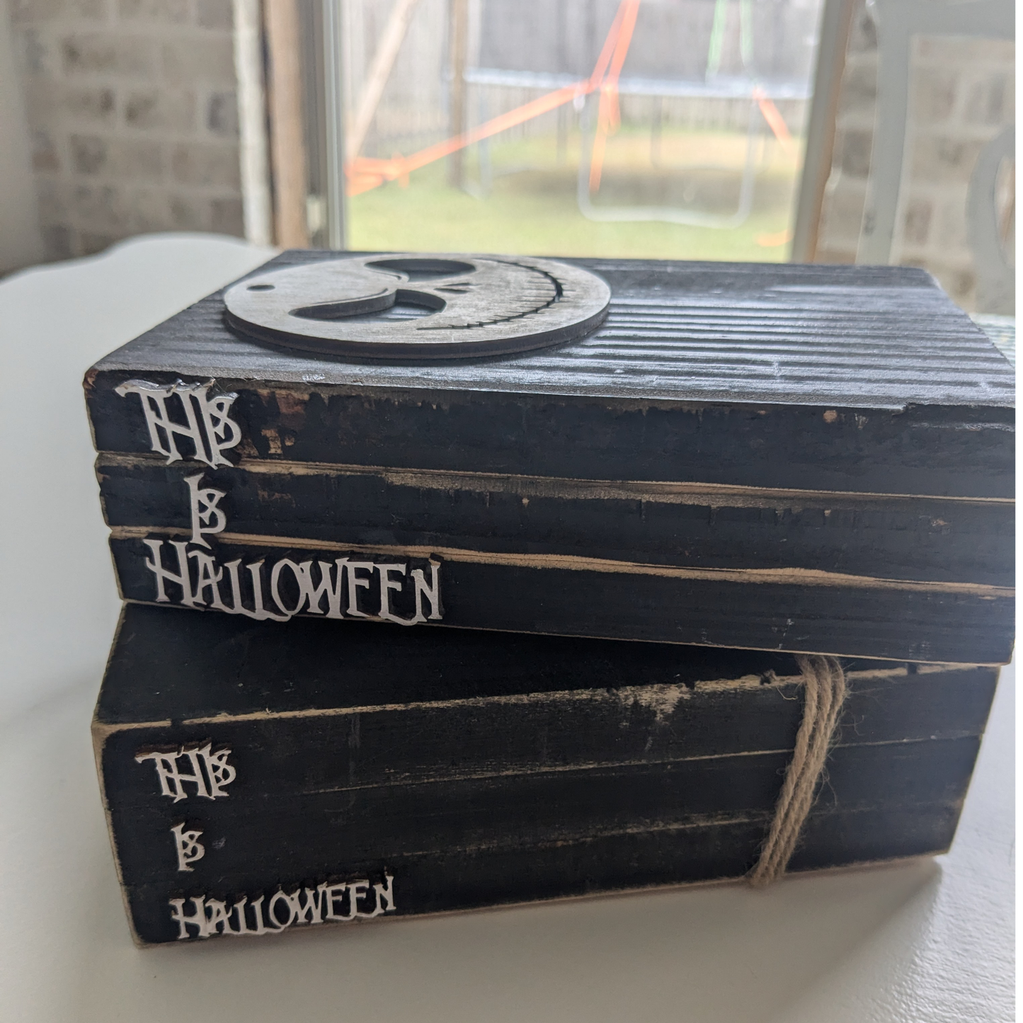 Nightmare Before Christmas | Wooden Books | Halloween Decor