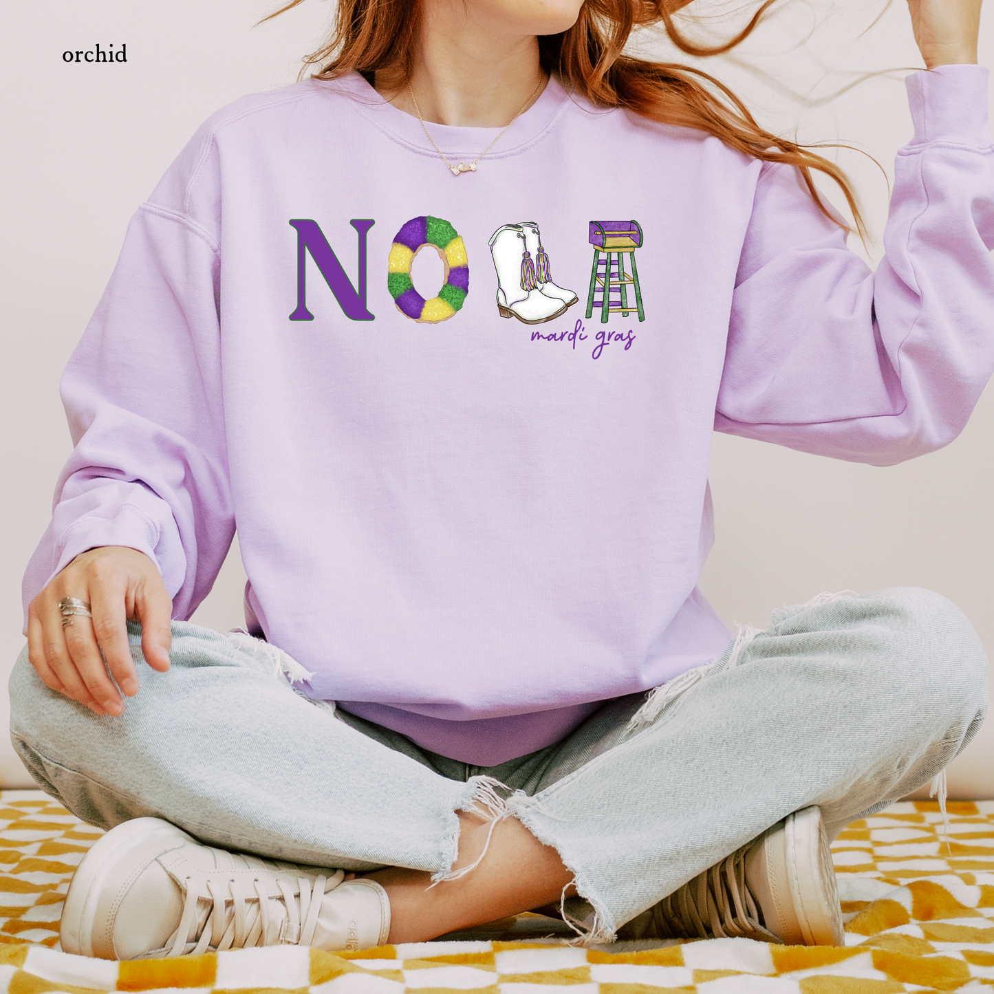 NOLA Icons | Icons Mardi Gras | Sweatshirt | Comfort Colors