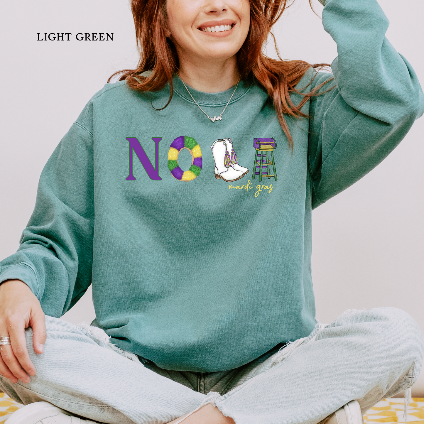 NOLA Icons | Icons Mardi Gras | Sweatshirt | Comfort Colors