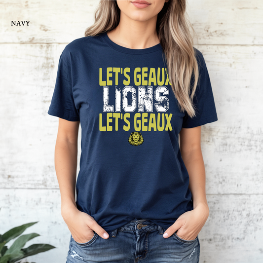 Let's Geaux Lions Let's Geaux | Covington High | Lions | Short Sleeve