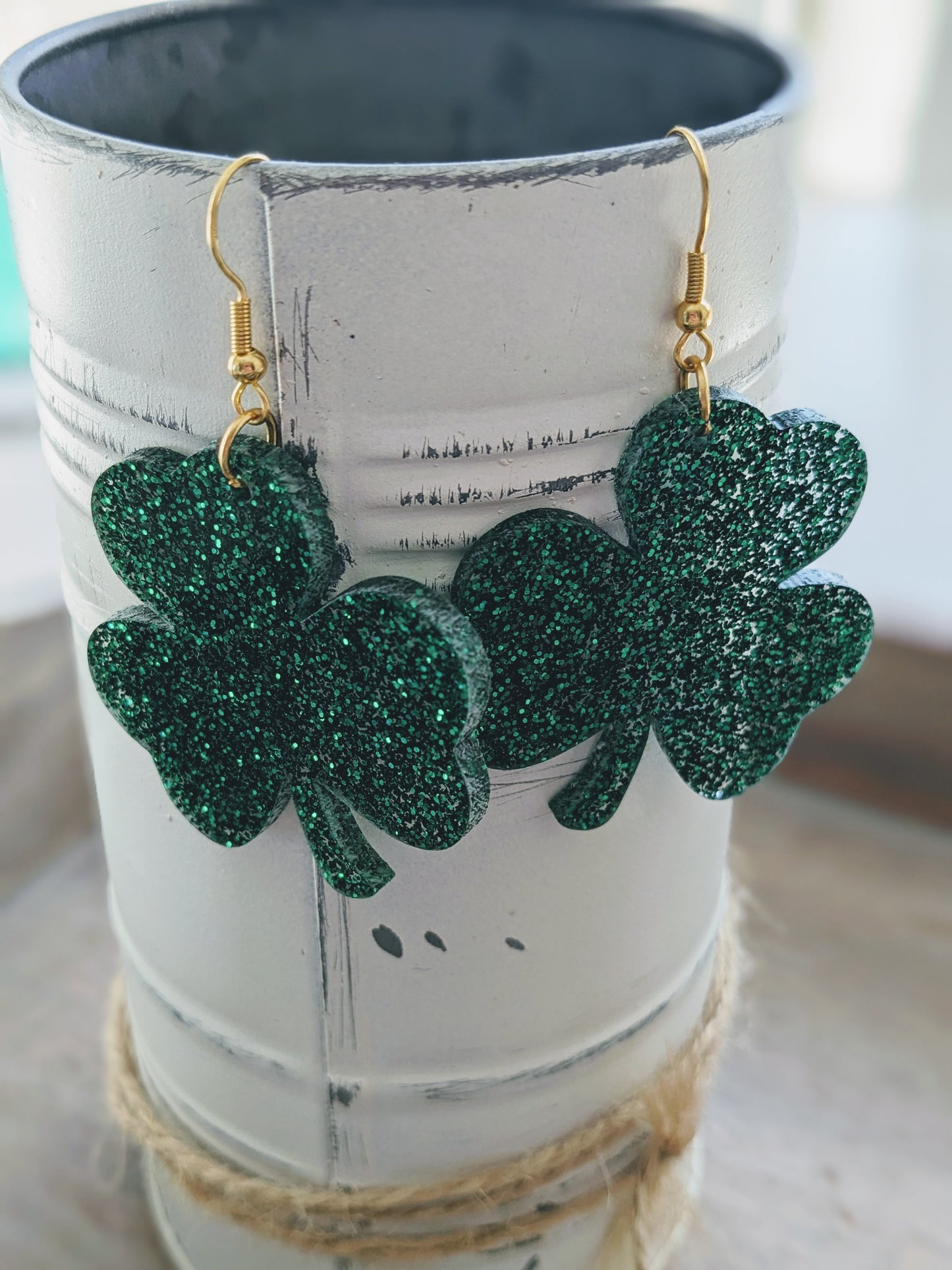 Shamrock Acrylic Dangle Earrings | St. Patrick's Day