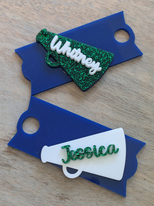 Green & Navy Cheer Stanley Cup Topper | Cheerleader | Gators | Quencher H2.0