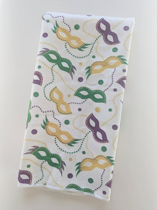 Mask | Mardi Gras | Dishtowel | Hostess Gift