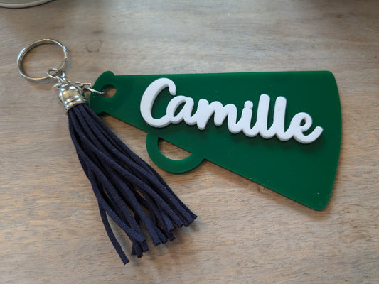 Cheer Bag Tags | Green & Navy