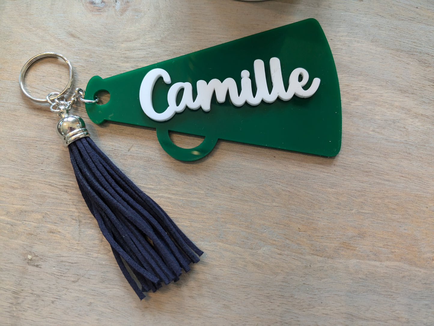 Cheer Bag Tags | Green & Navy