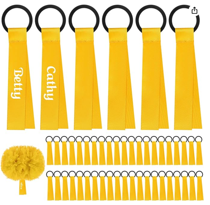 Pom-Pom Tags (One set is 2 Tags) | WHITE RIBBON