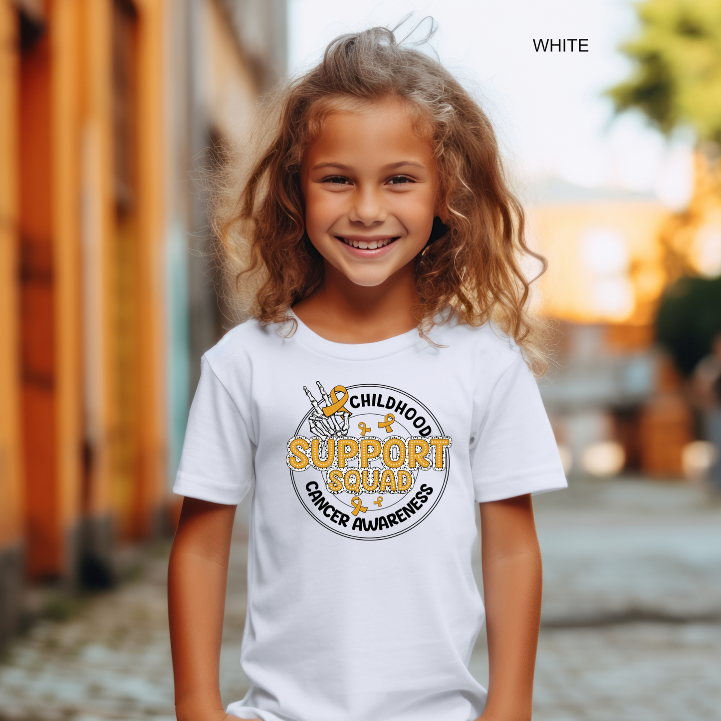 Support Squad | Childhood Cancer Awareness | Go Gold | Cancer Survivor | Crew Neck Toddler & Youth