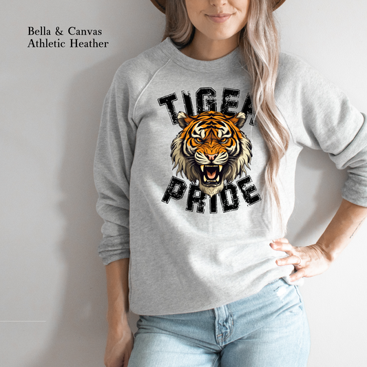 Tiger Pride | Tigers | LSU | Raglan Bella & Canvas Sweatshirt