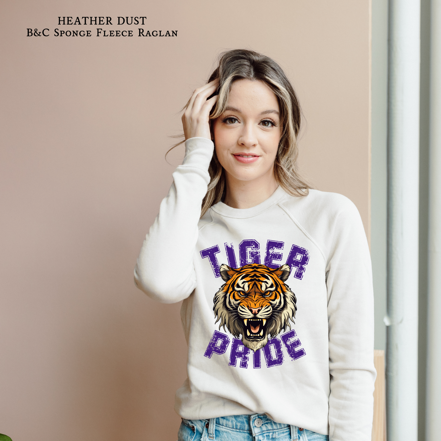 Tiger Pride | Tigers | LSU | Raglan Bella & Canvas Sweatshirt