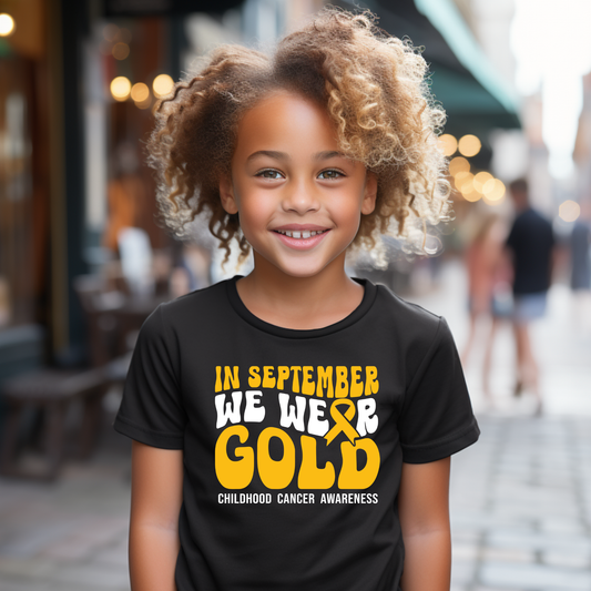 Childhood Cancer Awareness | Go Gold | Cancer Survivor | Crew Neck Toddler & Youth