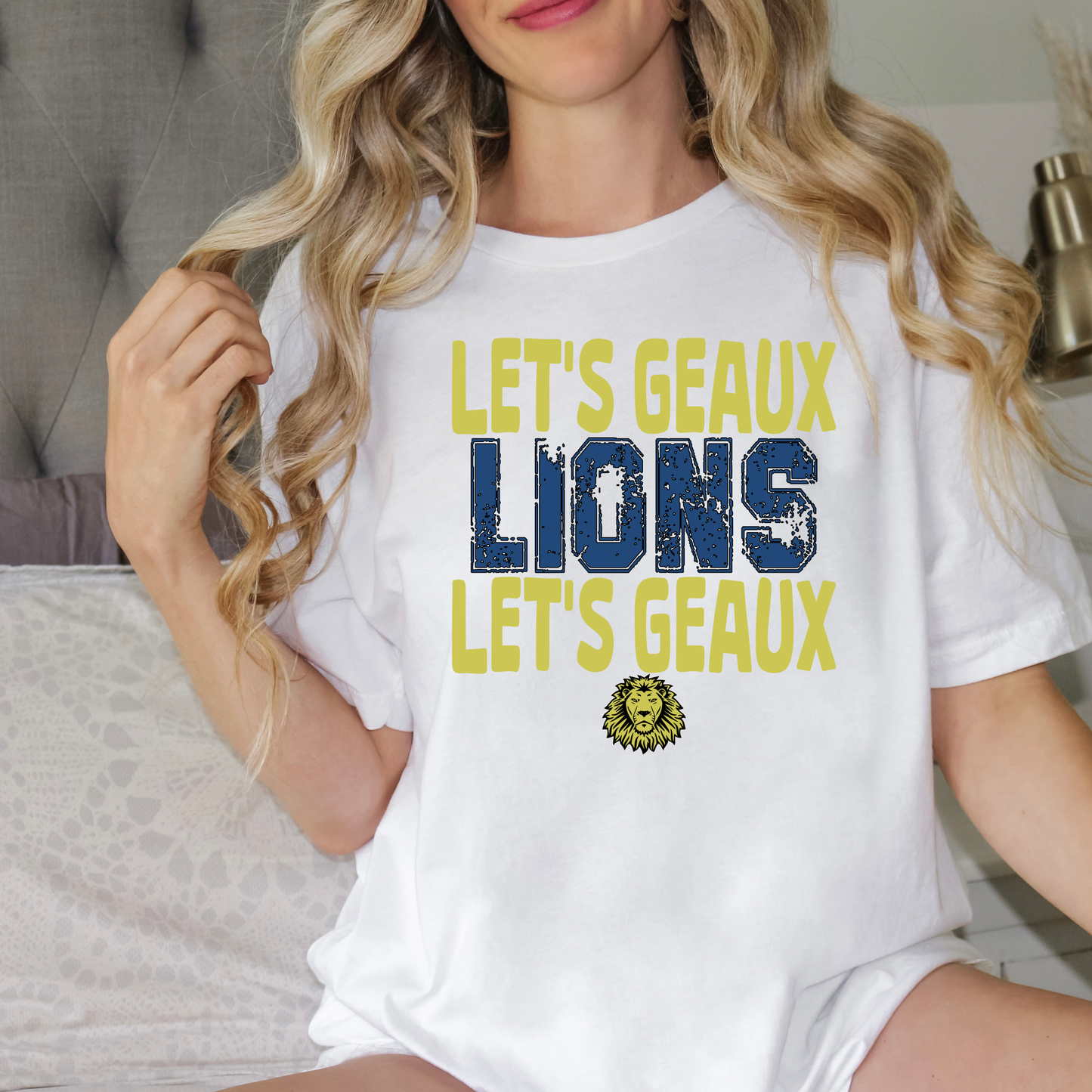 Let's Geaux Lions Let's Geaux | Covington High | Lions | Short Sleeve