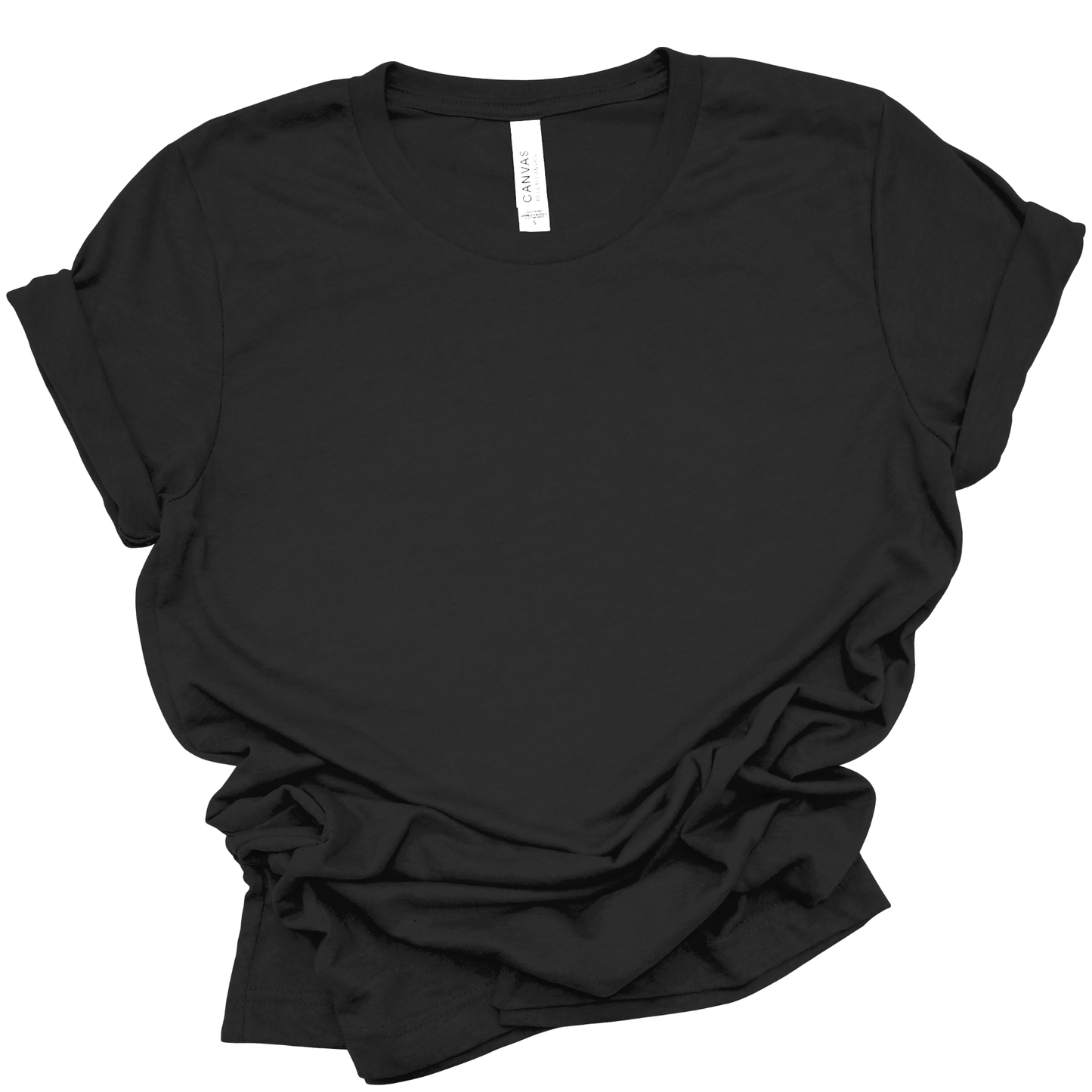 Black Solid Color Bella & Canvas Tees | ADULT | 3001