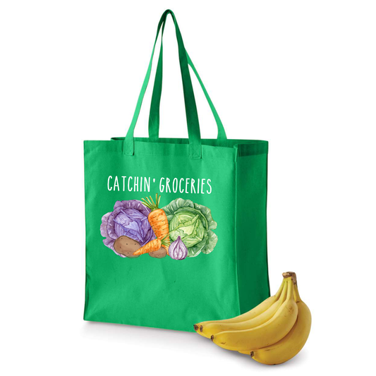 Catching Groceries Shopping Bag | Tote | Parade | St. Patrick's Day | New Orleans