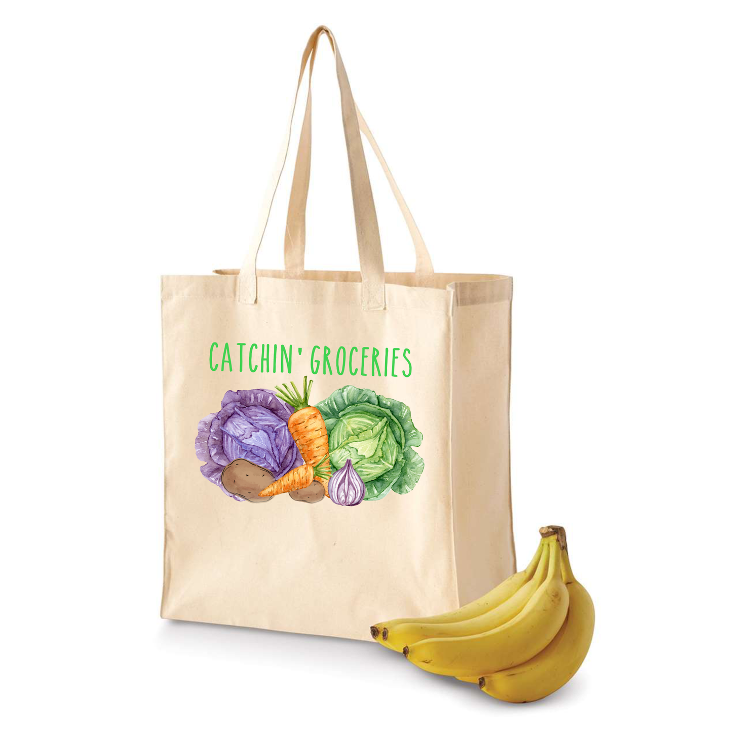 Catching Groceries Shopping Bag | Tote | Parade | St. Patrick's Day | New Orleans