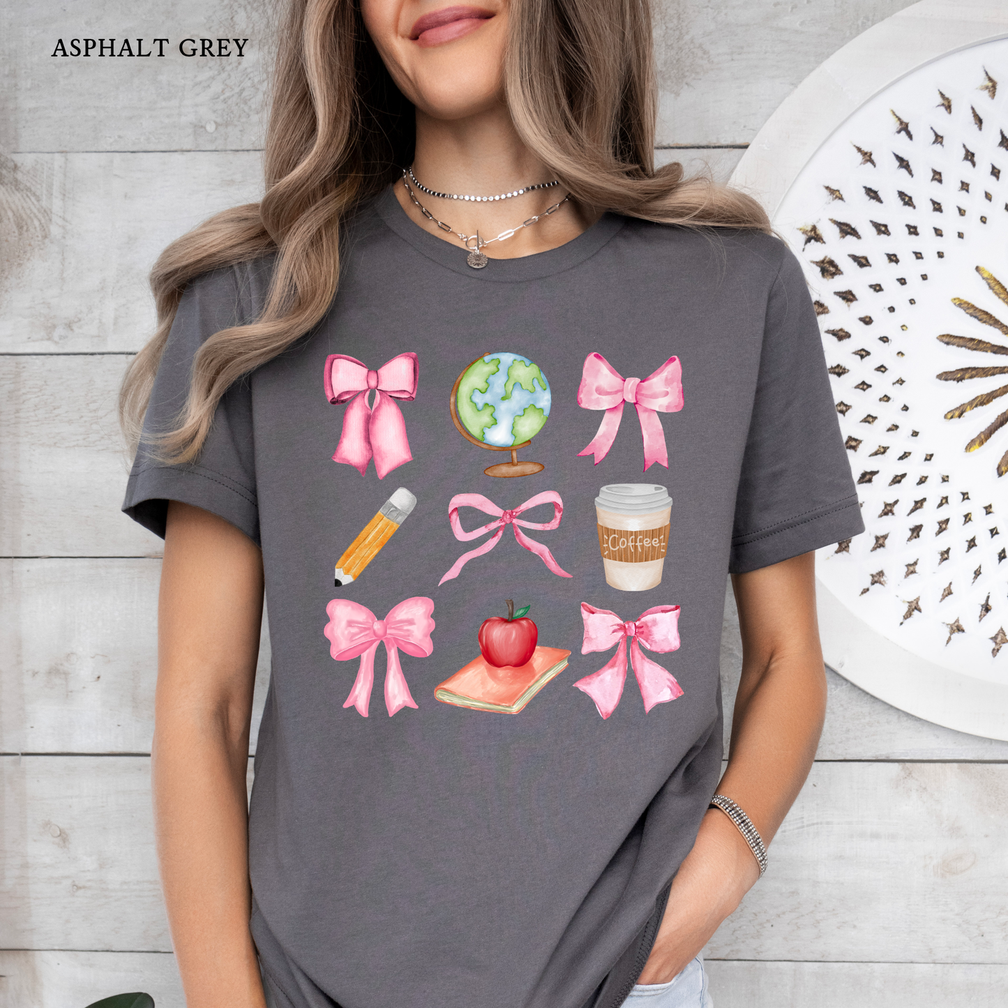 Coquette Teacher Bow | Teacher  | Teacher Tee