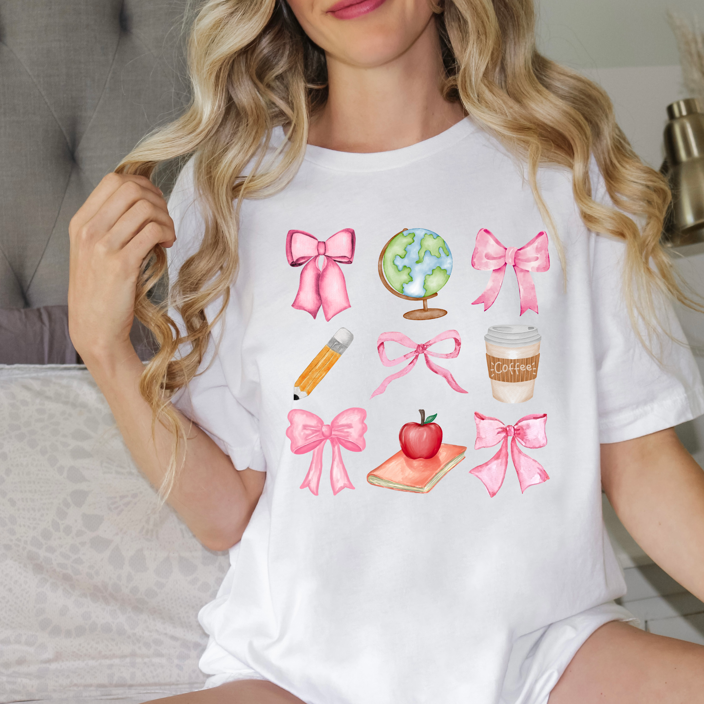 Coquette Teacher Bow | Teacher  | Teacher Tee