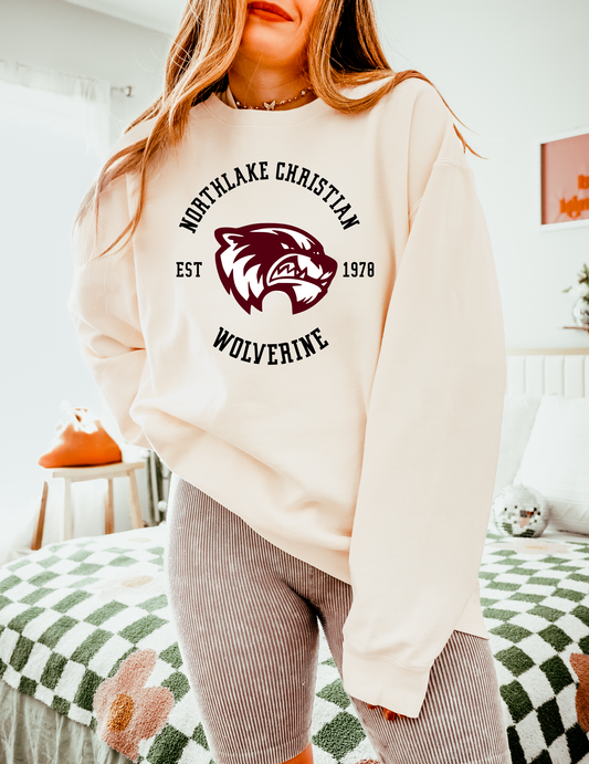 NLC Est Date 1978| Northlake Christian | Comfort Colors Sweatshirt