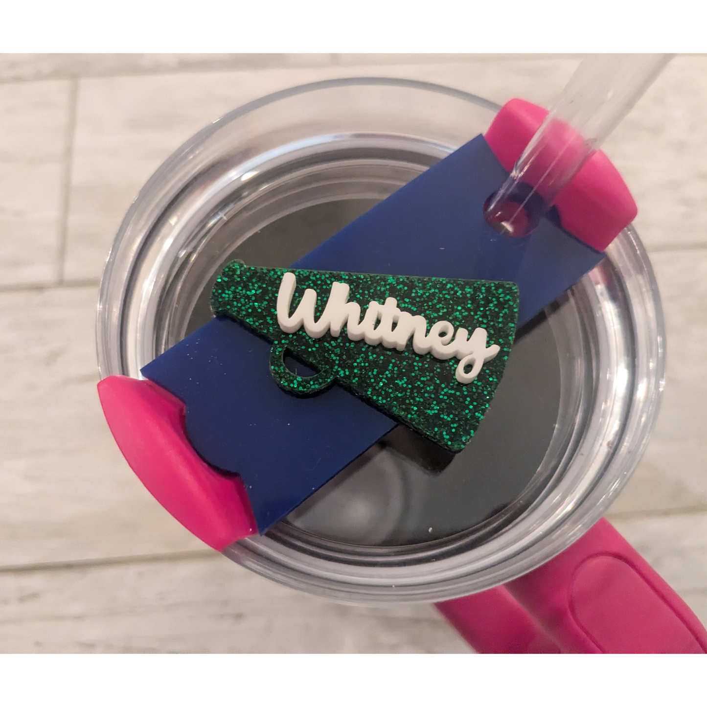 Green & Navy Cheer Stanley Cup Topper | Cheerleader | Gators | Quencher H2.0