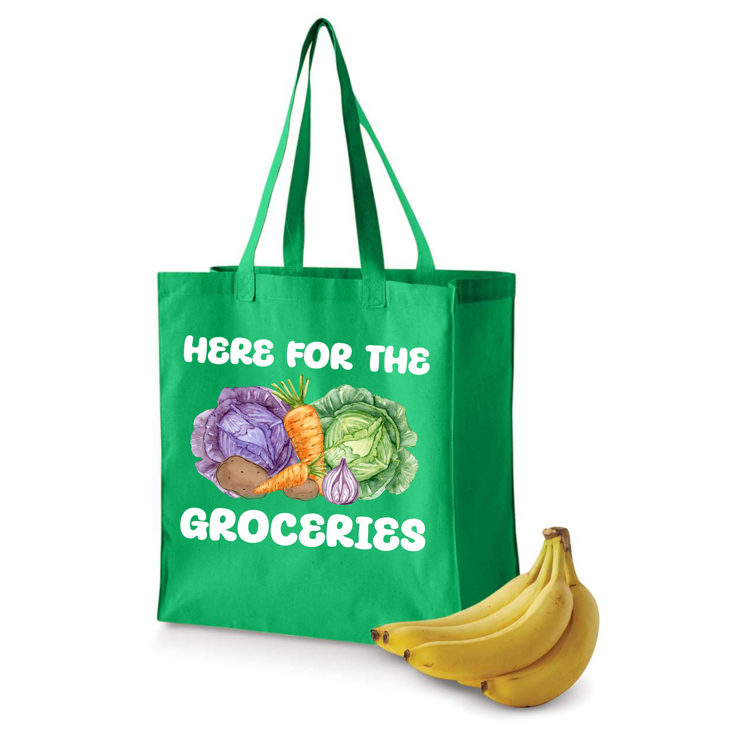 Here for the Groceries Shopping Bag | Tote | Parade | St. Patrick's Day | New Orleans