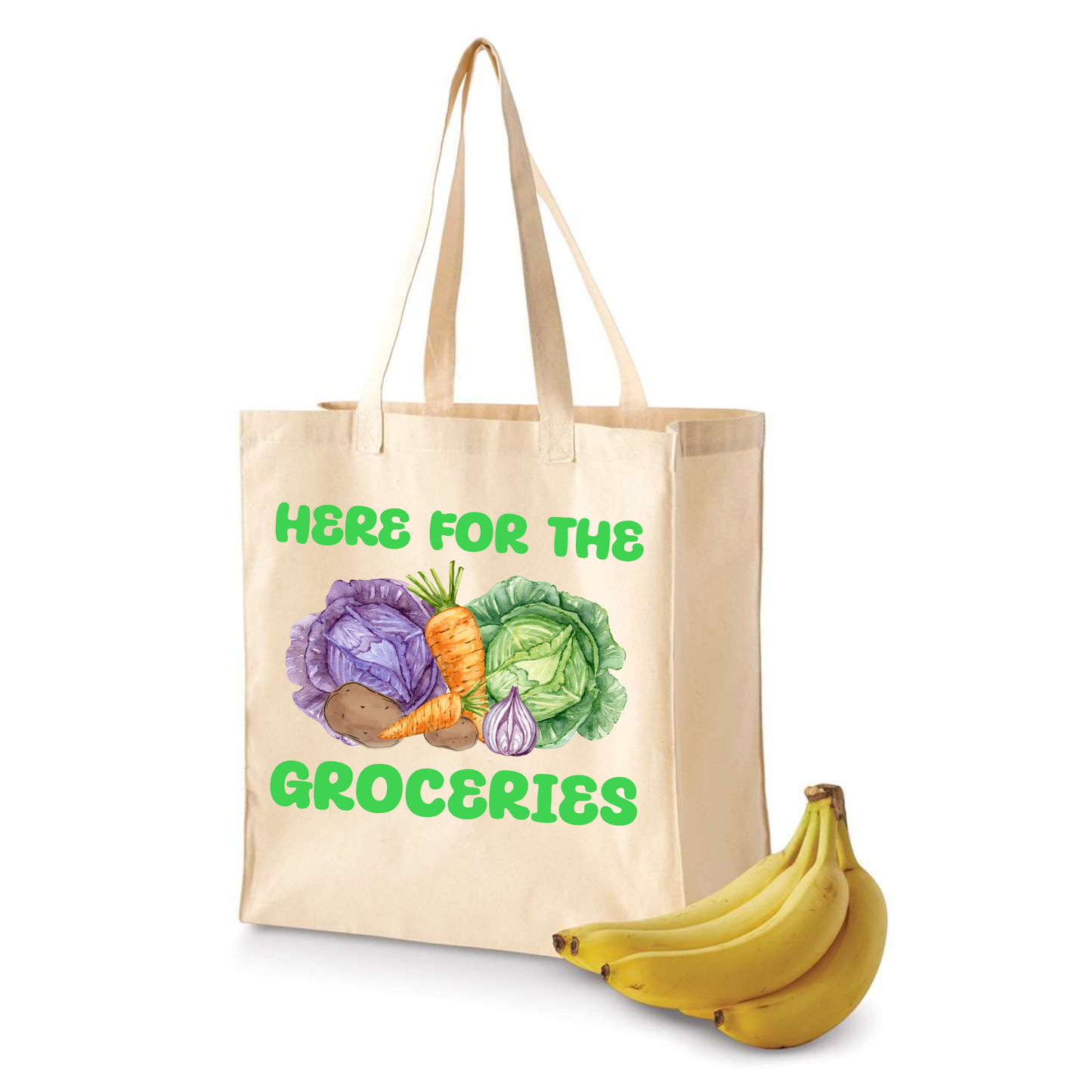 Here for the Groceries Shopping Bag | Tote | Parade | St. Patrick's Day | New Orleans