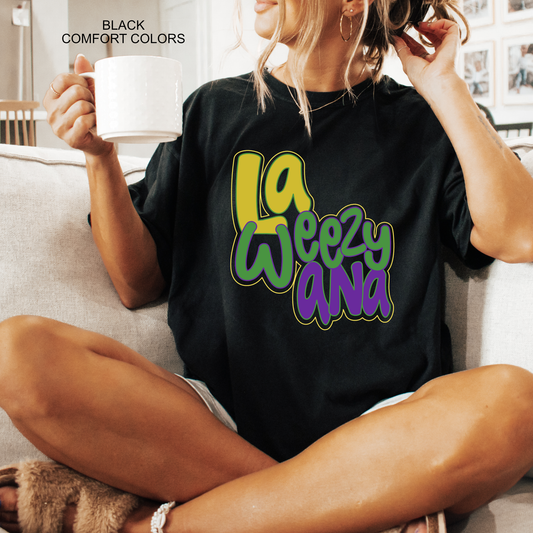 La Weezy Ana | Louisiana Mardi Gras | Comfort Colors Graphic Tee