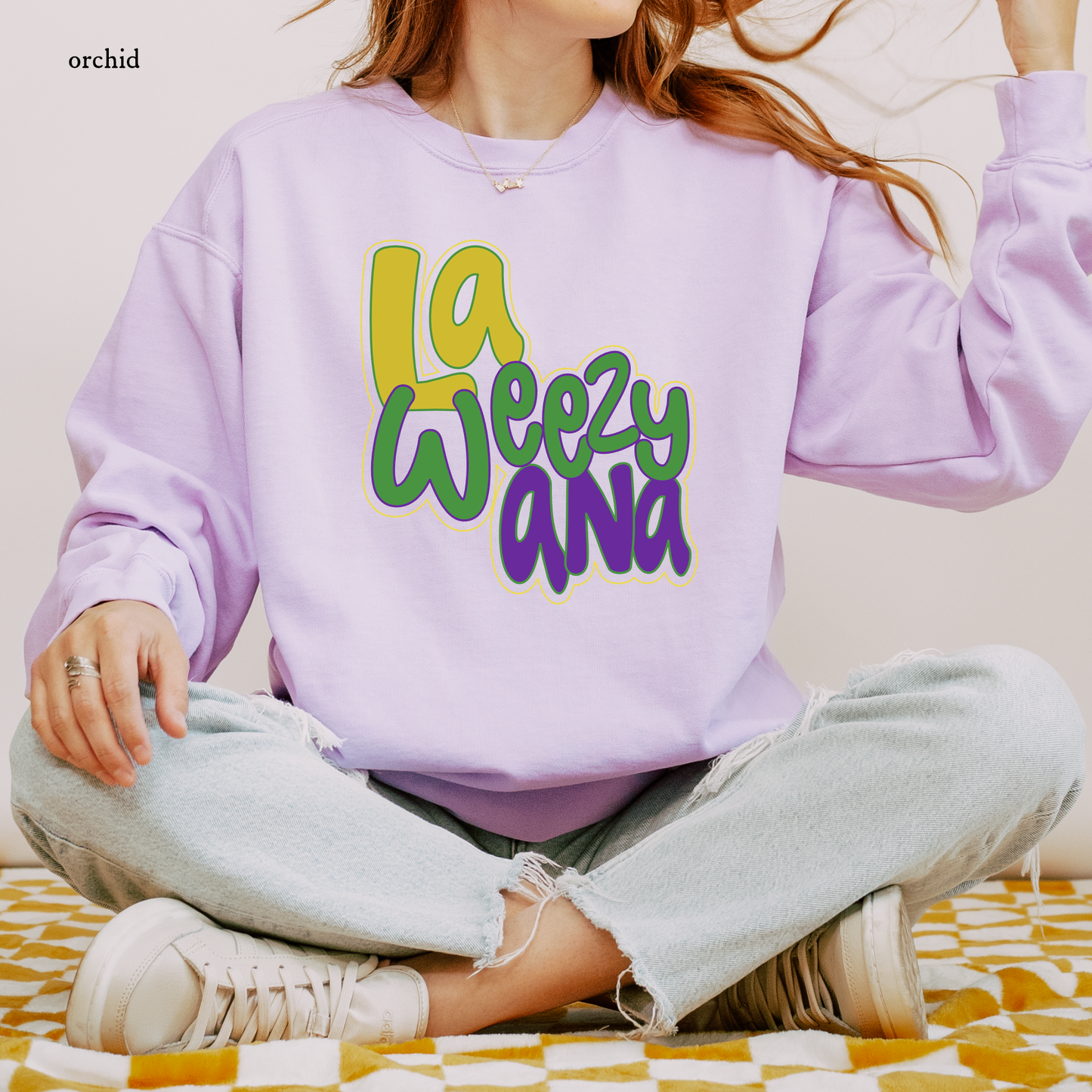 La Weezy Ana Mardi Gras | Comfort Colors Sweatshirt