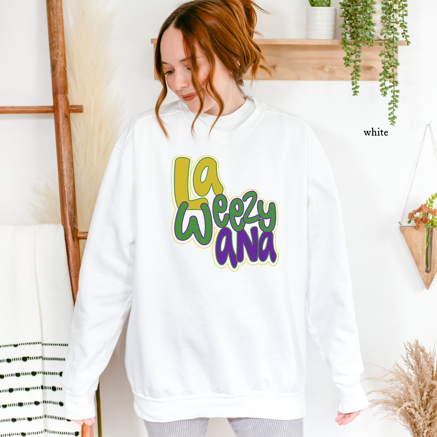 La Weezy Ana Mardi Gras | Comfort Colors Sweatshirt