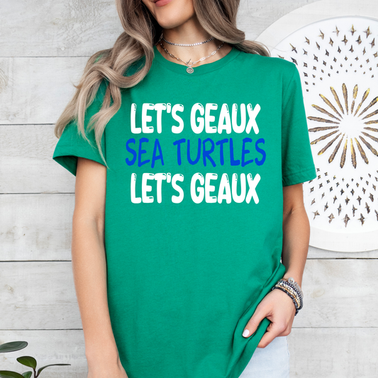 Let's Geaux Let's Geaux| Sea Turtles | Lancaster | Short Sleeve