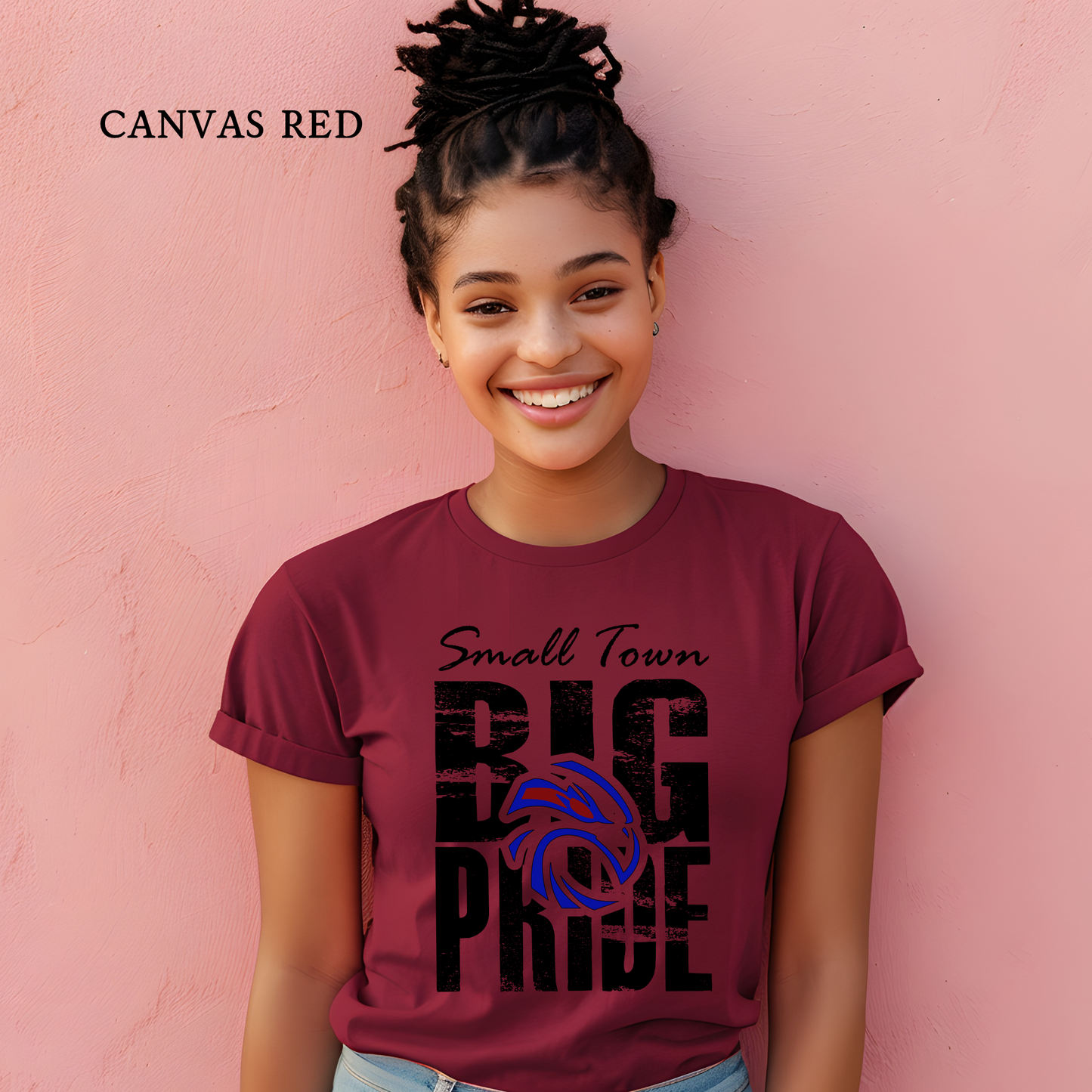 Small Town, Big Pride | Hawks | Hannan | Bella & Canvas Unisex Short Sleeve